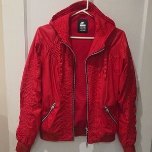 Nike Red Hooded Jacket